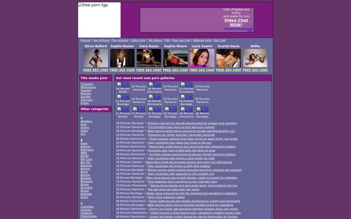 Screenshot of freeporntgp.org