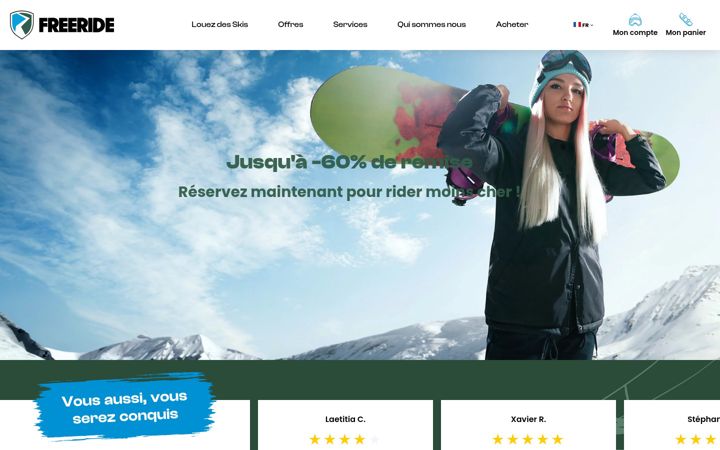 Screenshot of freeride.fr