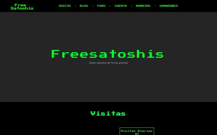 Ekrānuzņēmums no freesatoshis.io