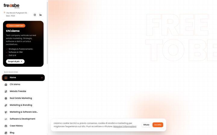 Screenshot of freesbe.it