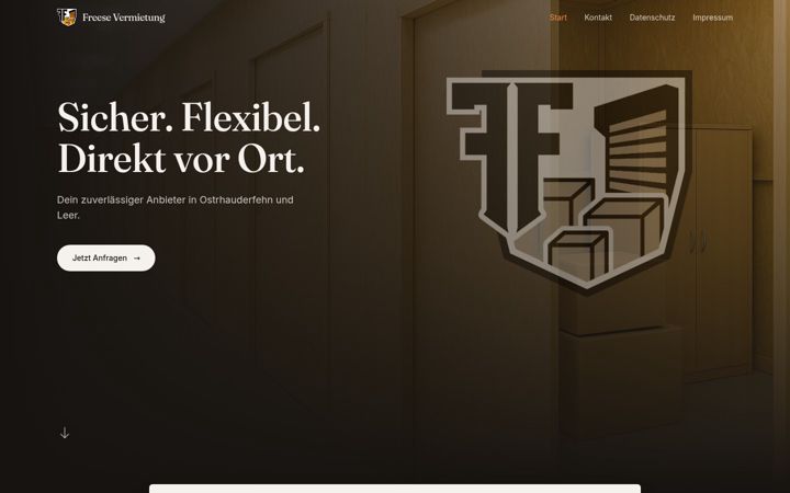 Screenshot stránky freese-vermietung.de