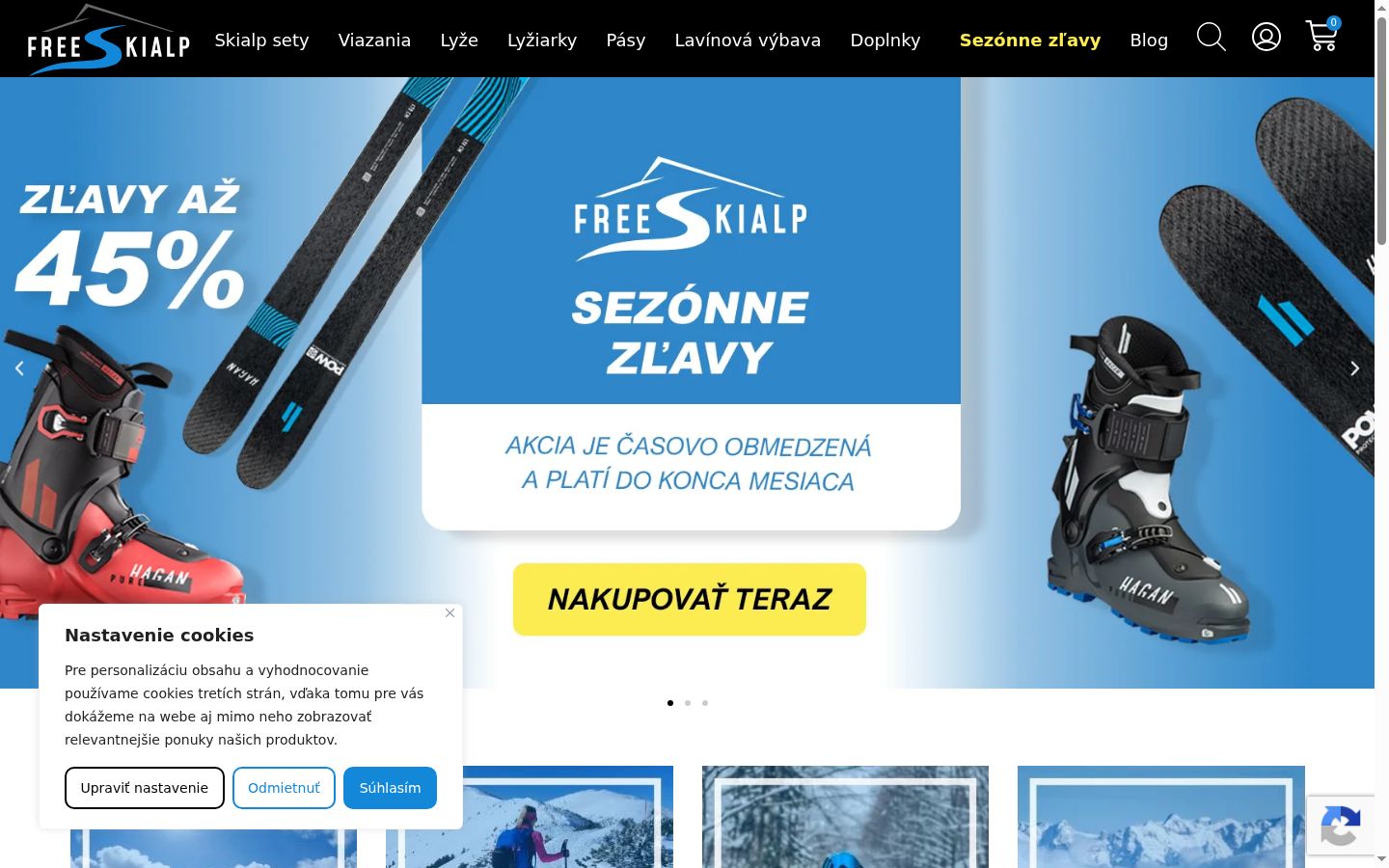 Snímek obrazovky baneru souhlasu zobrazeného před jakoukoli interakcí