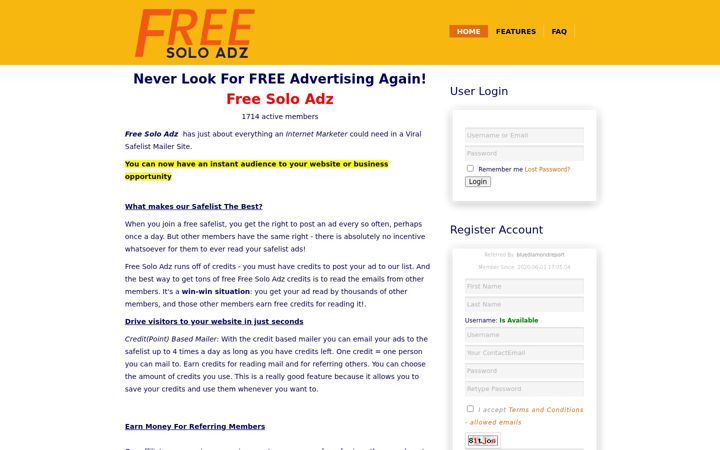 Screenshot of freesoloadz.com