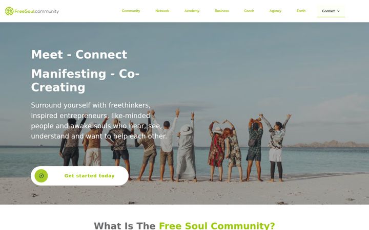 Screenshot of freesoul.community