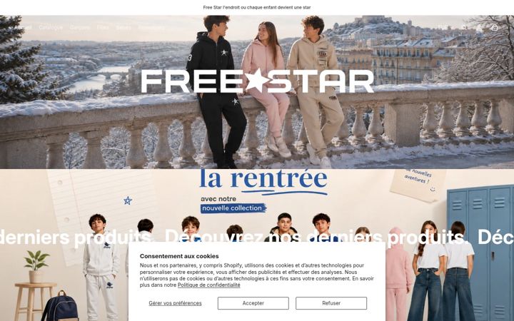 Screenshot of freestar.fr