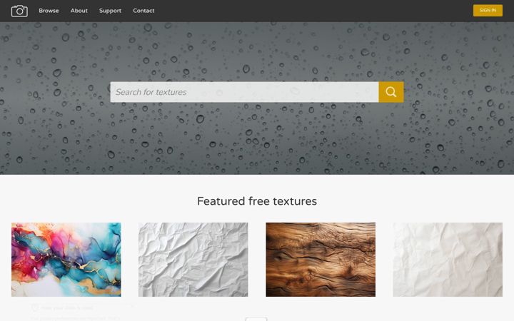 Screenshot of freestocktextures.com