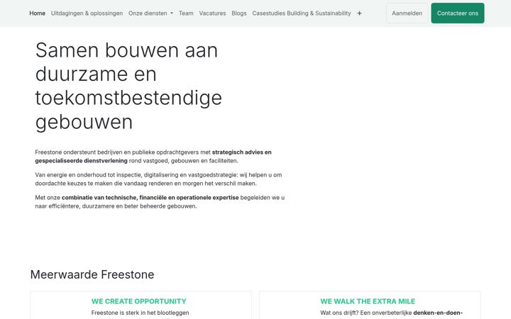 Screenshot του freestone.be