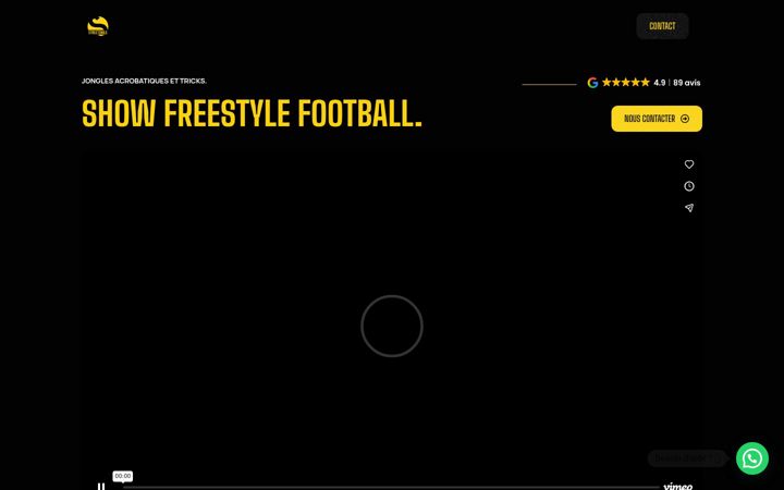 Screenshot of freestyle-football-show.com