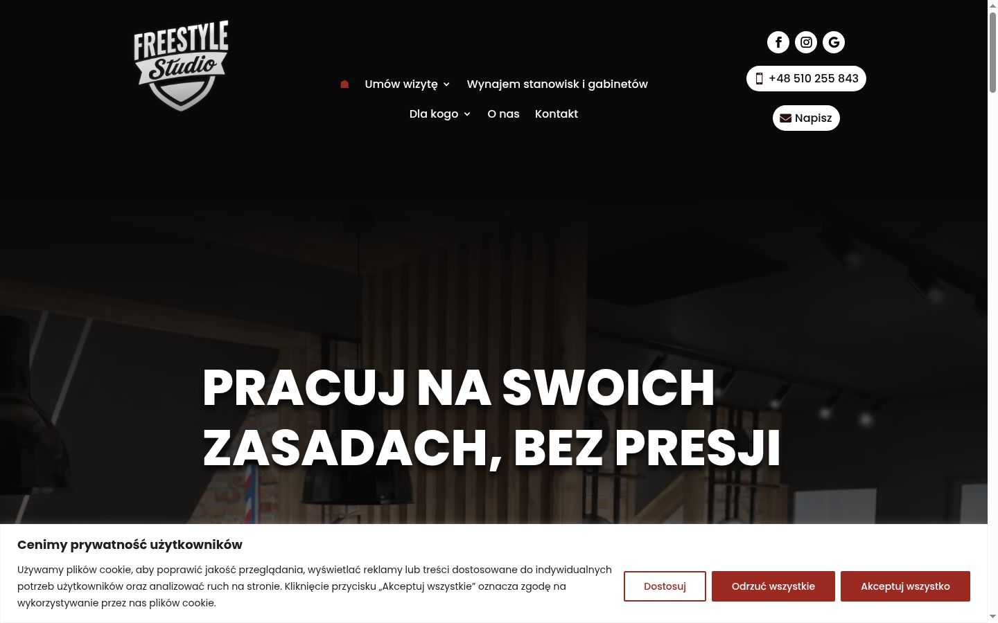 Sutikimo reklamjuostės, rodytos prieš bet kokią sąveiką, ekrano kopija