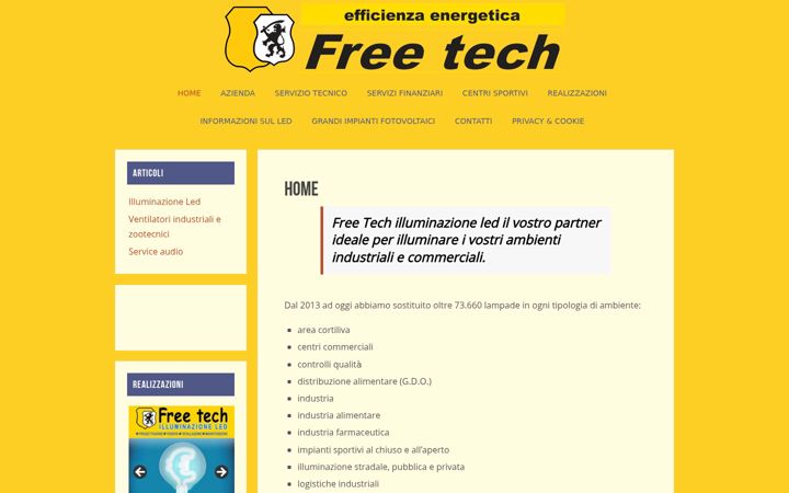 Snimka zaslona za freetechled.it