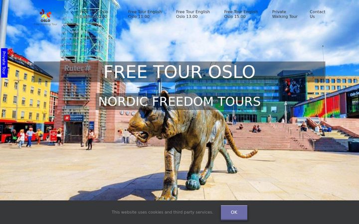 Screenshot of freetouroslo.com