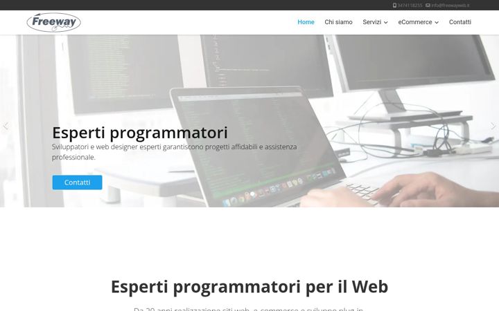 Snimka zaslona za freewayweb.it