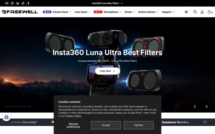 Screenshot of freewellgear.com