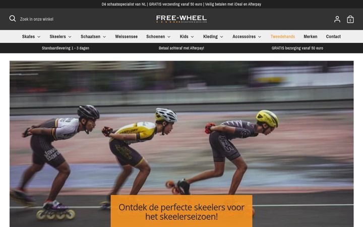 Screenshot of freewheelshop.nl