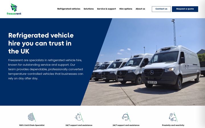 Screenshot of freezerent.uk.com