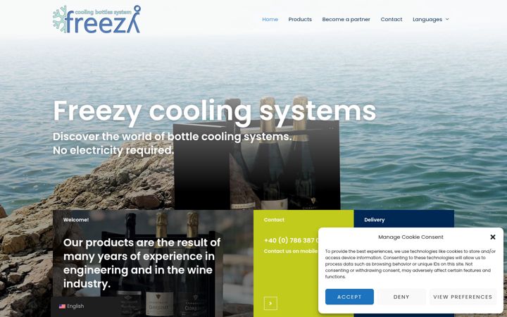 Screenshot of freezysystem.com