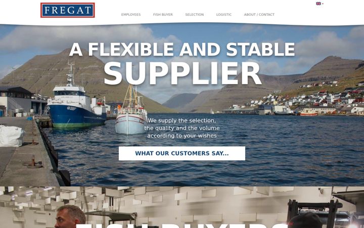 Screenshot of fregat-fiskeeksport.dk