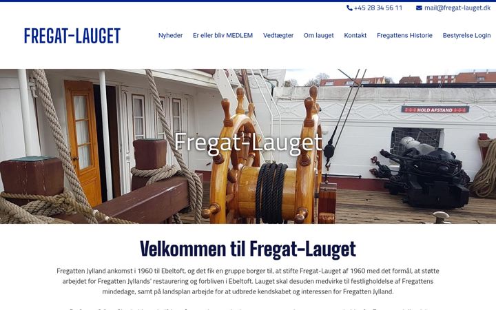 Screenshot of fregat-lauget.dk