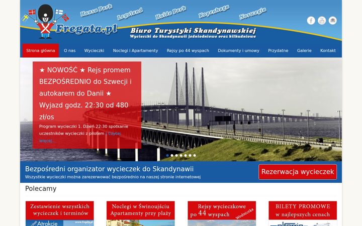 Screenshot of fregata.pl