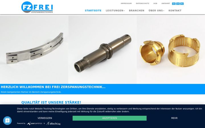 Screenshot of frei-gmbh.de