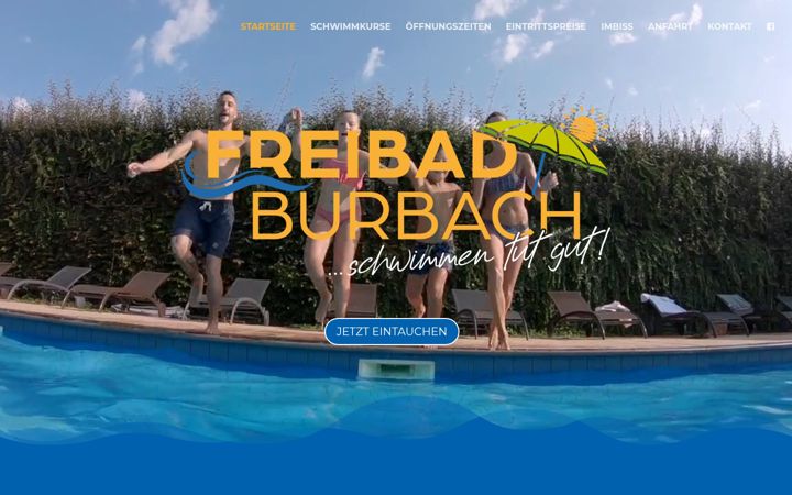 Screenshot of freibad-burbach.de