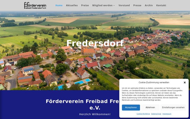 Ekraanipilt saidist freibad-fredersdorf.de