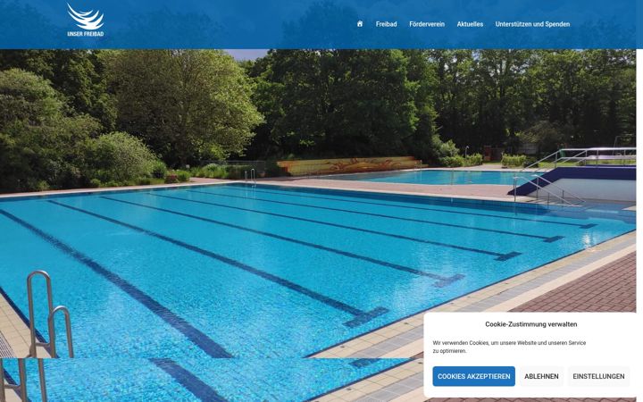 Ekraanipilt saidist freibad-jesteburg.de
