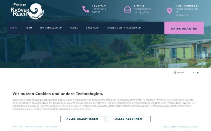 Screenshot of freibad-kroever-reich.de