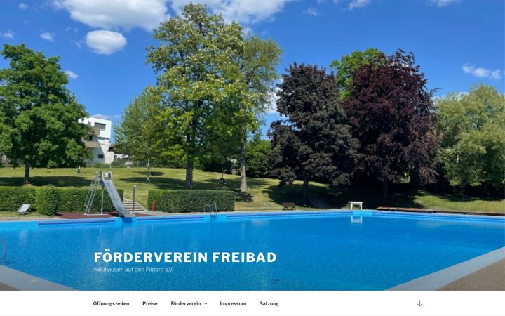Screenshot of freibad-neuhausen.de