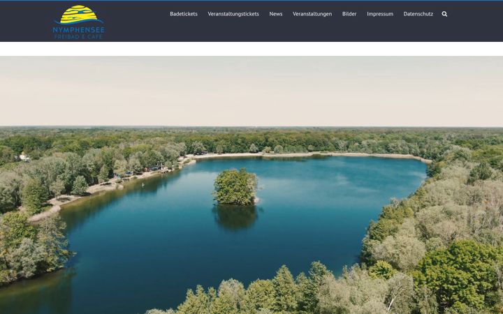 Screenshot of freibad-nymphensee.de