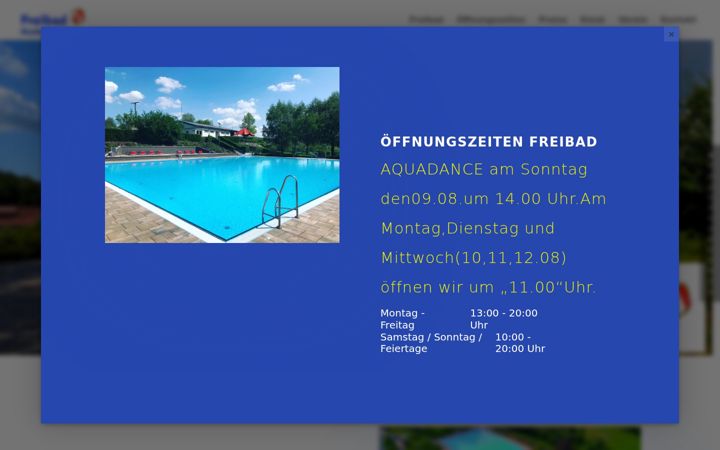 Screenshot of freibadmassbach.de