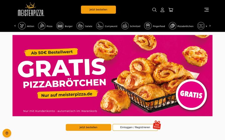 Kuvakaappaus sivustosta freiberg-meisterpizza.de