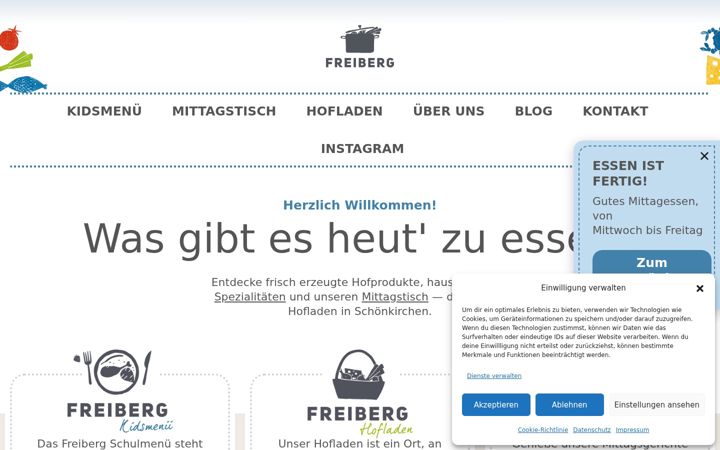 Ekraanipilt saidist freiberg-partyservice.de