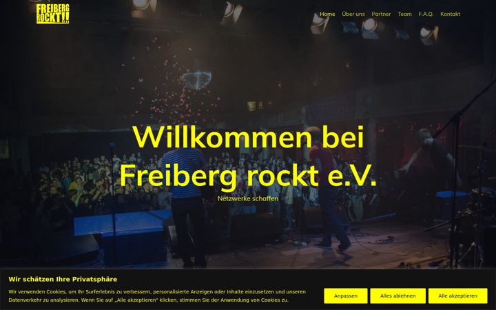 Screenshot of freiberg-rockt.de