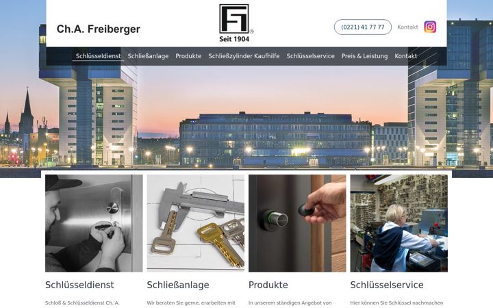 Screenshot of freiberger-sicherheit.de