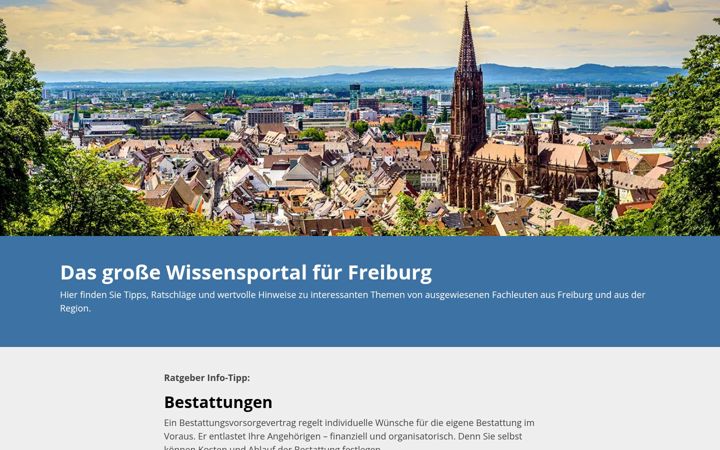 Screenshot of freiburg-ratgeber.de