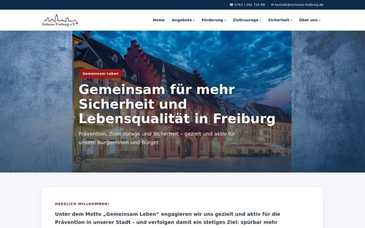 Screenshot of freiburg-zeigt-zivilcourage.de