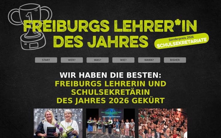 Capture d'écran de freiburger-lehrerpreis.de