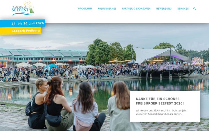 Capture d'écran de freiburger-seefest.de