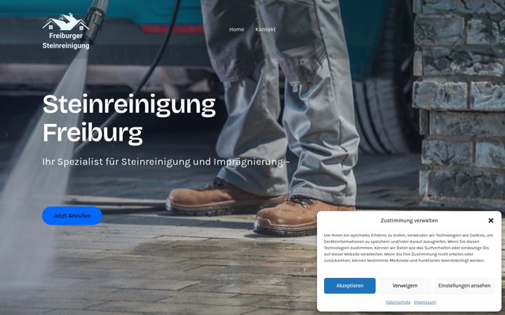 Screenshot of freiburger-steinreinigungservice.de