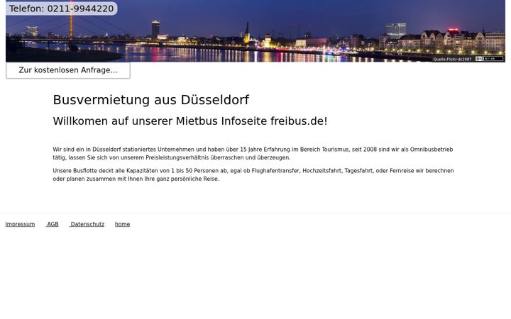 Screenshot of freibus.de
