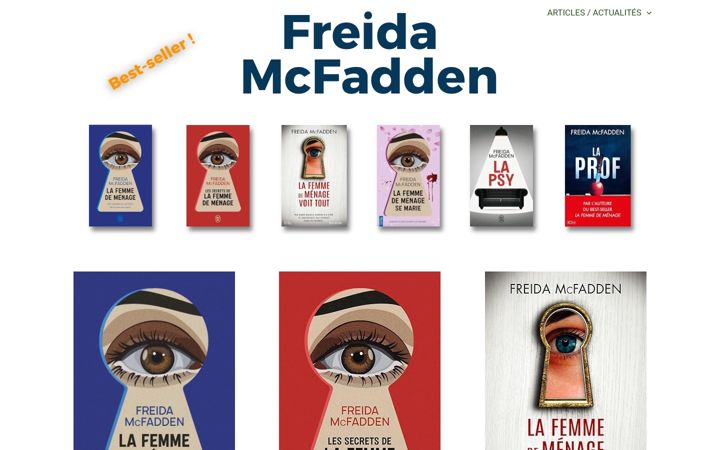 Screenshot of freidamcfadden.fr