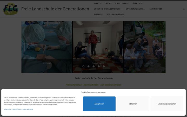 Posnetek zaslona freie-landschule.de
