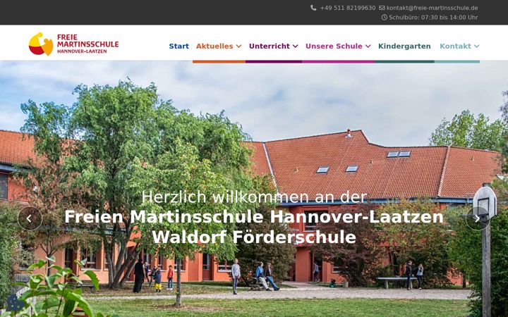 Posnetek zaslona freie-martinsschule.de