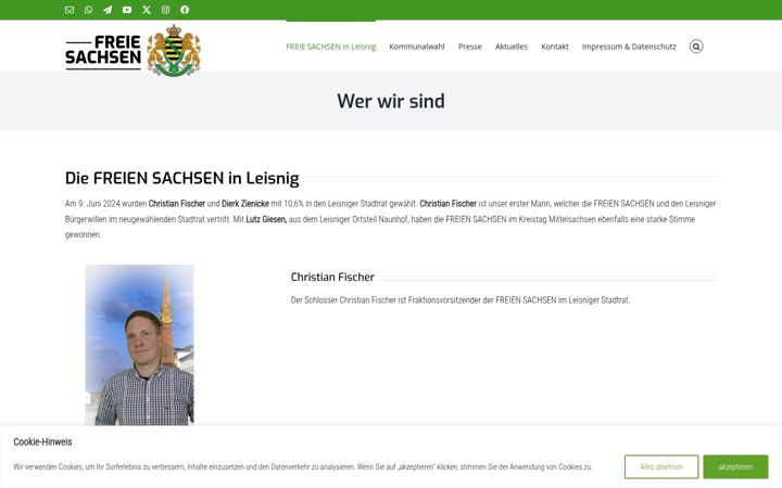 Posnetek zaslona freie-sachsen-leisnig.de