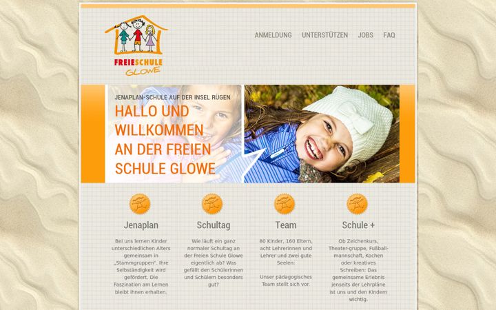 Zrzut ekranu freie-schule-glowe.de