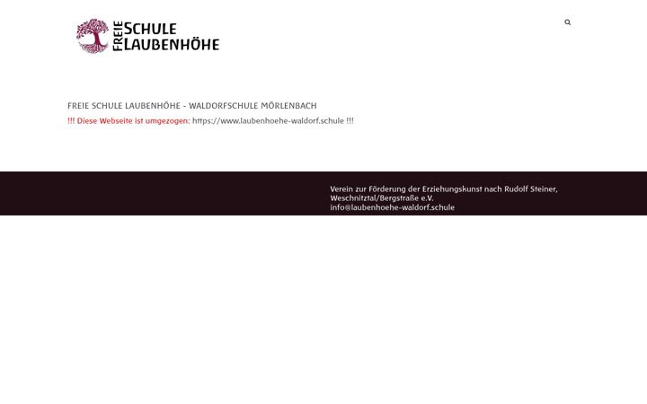 Zrzut ekranu freie-schule-laubenhoehe.de