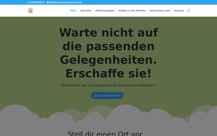 Ekraanipilt saidist freie-schule-paderborn.de