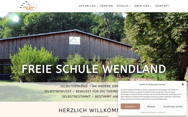 Ekraanipilt saidist freie-schule-wendland.de