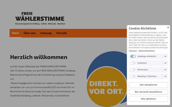 Screenshot of freie-waehlerstimme-hm.de